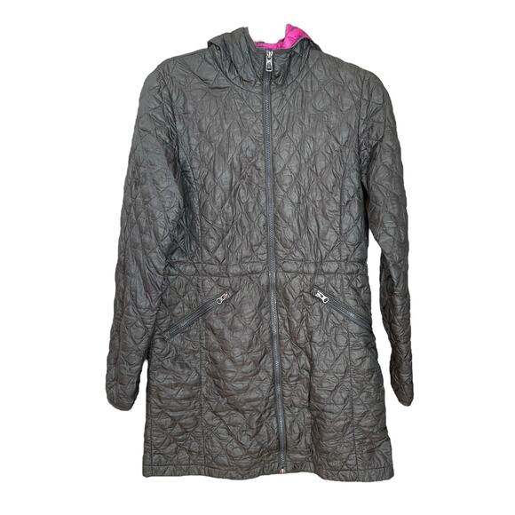 The North Face ThermoBall Jacket Womens Medium Quilted Insulated Hooded Coat - Picture 2 of 16